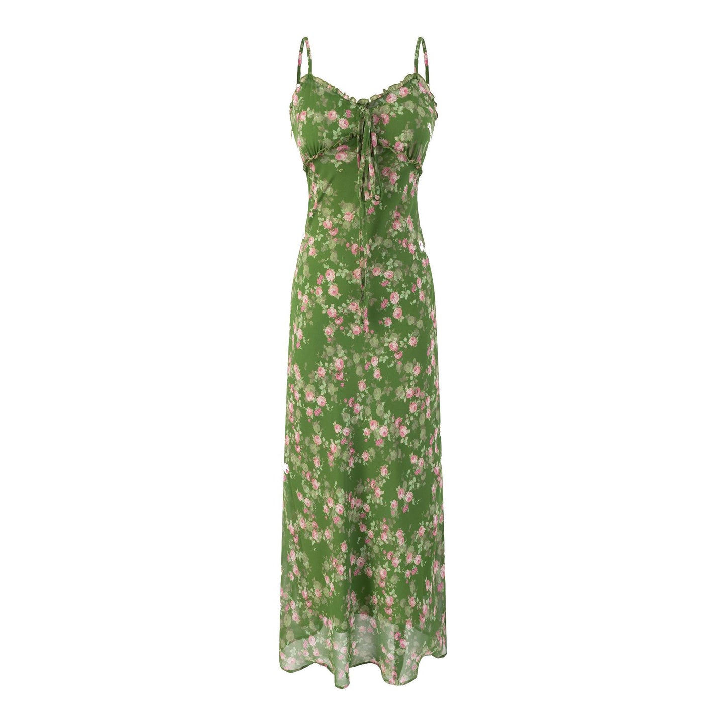 Floral Strapless Dress for Summer Beach Vacation