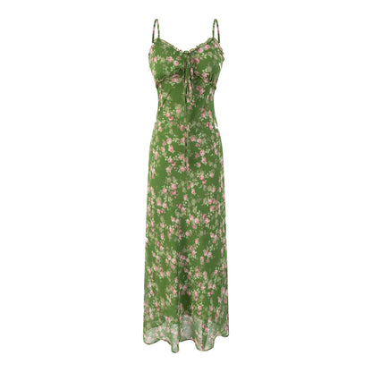 Floral Strapless Dress for Summer Beach Vacation