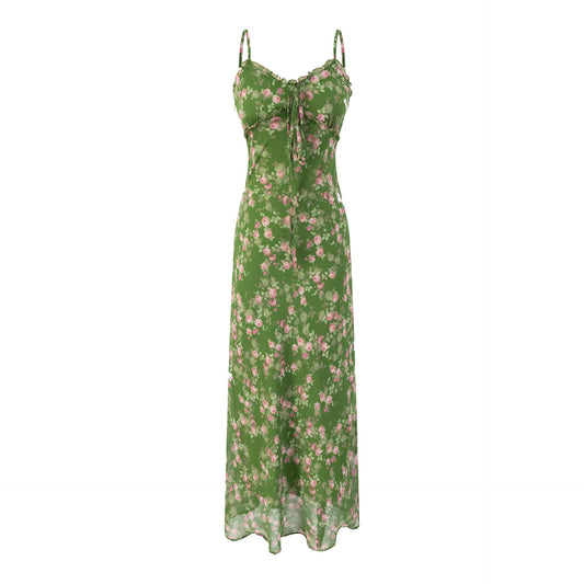 Floral Strapless Dress for Summer Beach Vacation