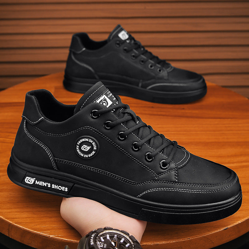 Britse stijl Martin PU-leren scneakers met zachte zool