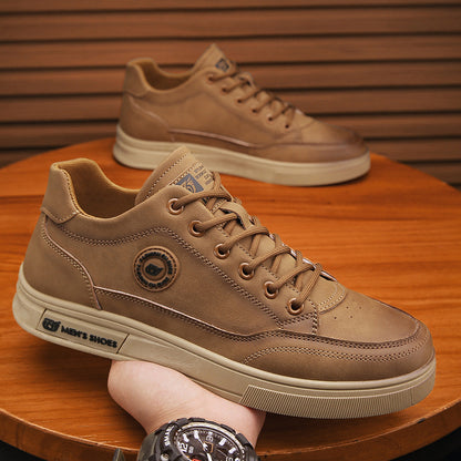Britse stijl Martin PU-leren scneakers met zachte zool