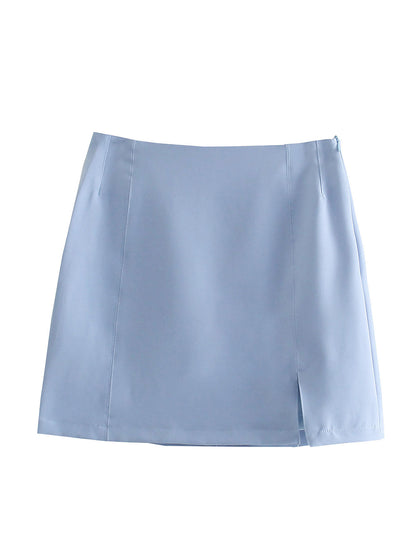 Women's Short Blazer Jacket + Skirt Set