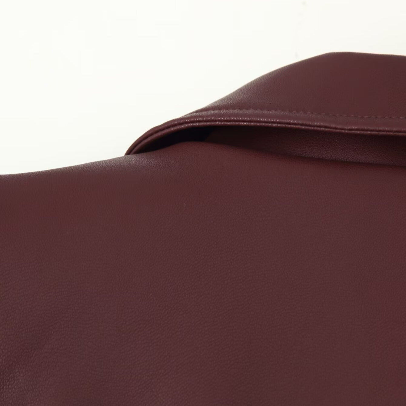 Collar motorcycle leather jacket