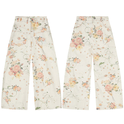 Women's Printed Casual Pants Trendy Loose Fit