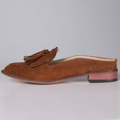 British Style Spring Summer New Low Heel Square Heel Sandals