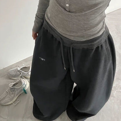 Losse joggingbroek met trekkoord