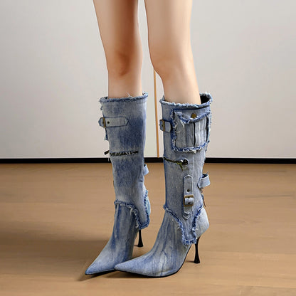 Vintage Buckle Boots