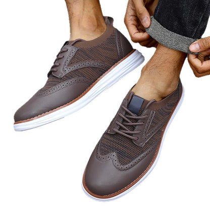In-stock extra-large size 48 men's casual shoes, 2026 new British style, spring and autumn fashion single shoes, versatile casual shoes