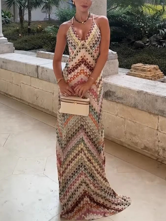 Floral Print Bodycon Dress Sleeveless Party Wear
