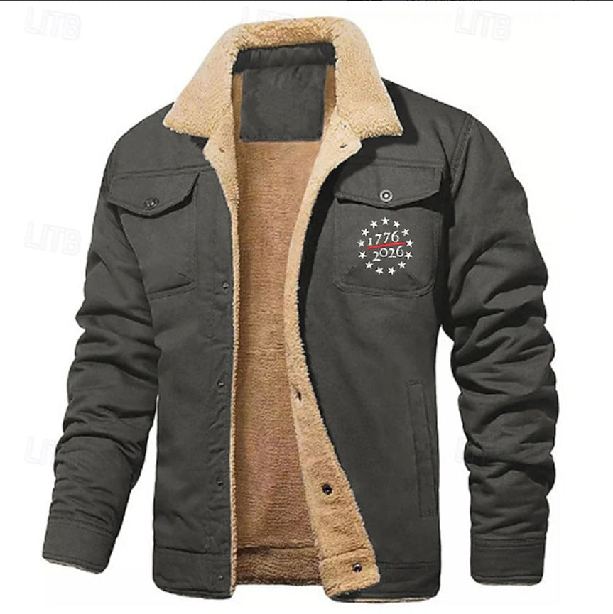 Fleece Lined Casual Jacket