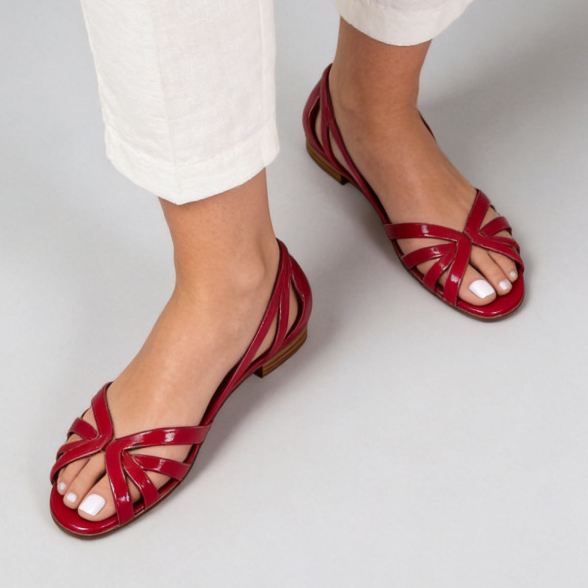Hollowed-out cool shoes summer flat sandals