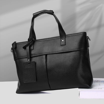 Men's Top Layer Cowhide Business Briefcase Laptop Bag
