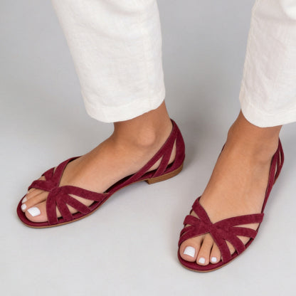 Hollowed-out cool shoes summer flat sandals