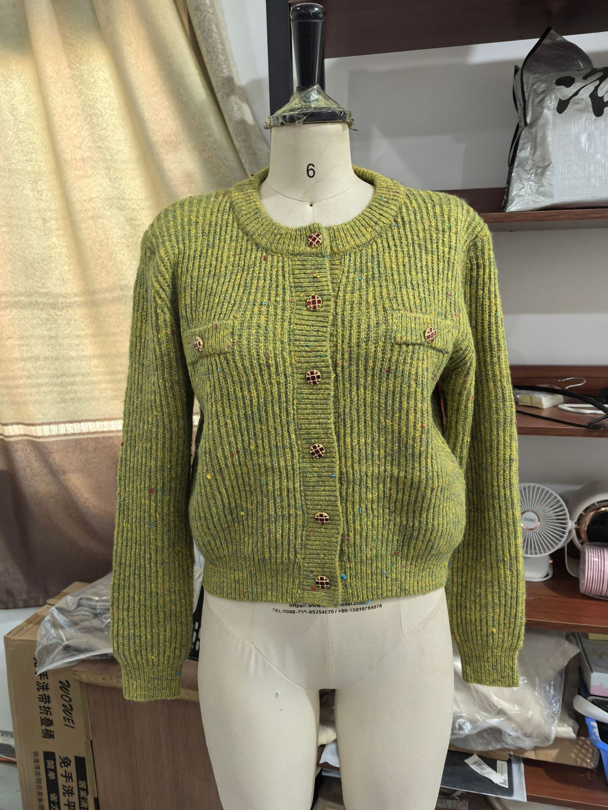 Floral Print Knitted Cardigan