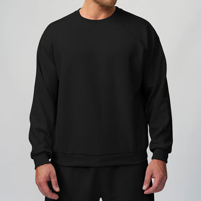Heren losse sweatshirt met ronde hals