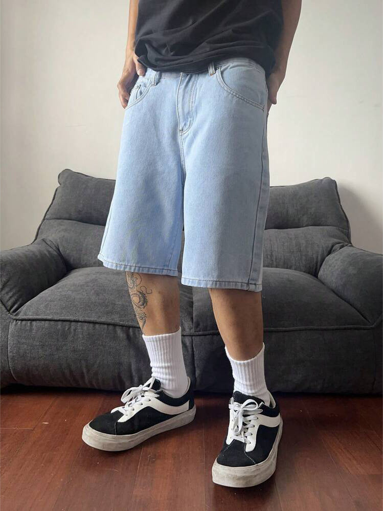 Retro Denim Shorts for Men