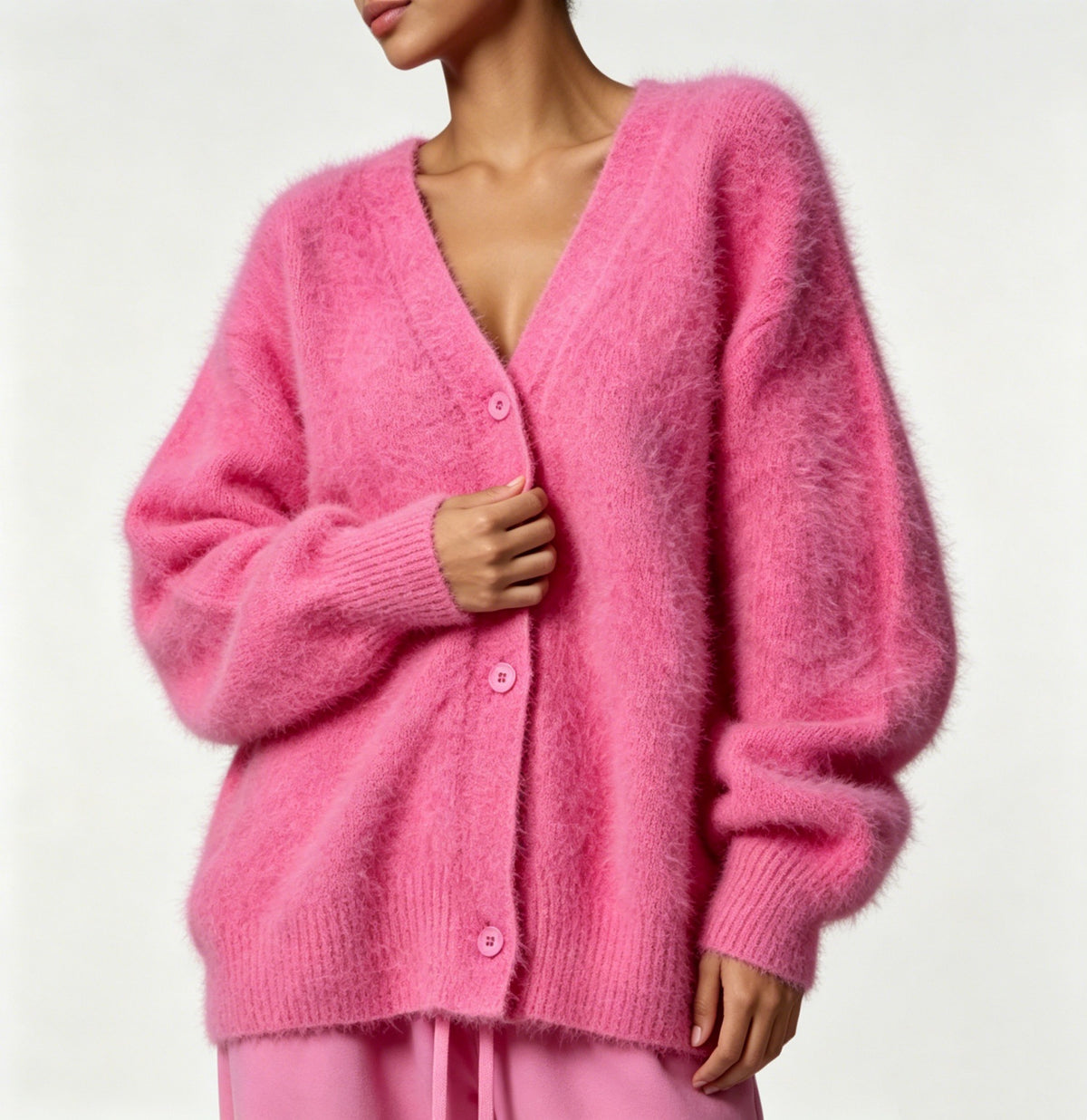 Womens Soft Long Sleeve Cardigan Sweater