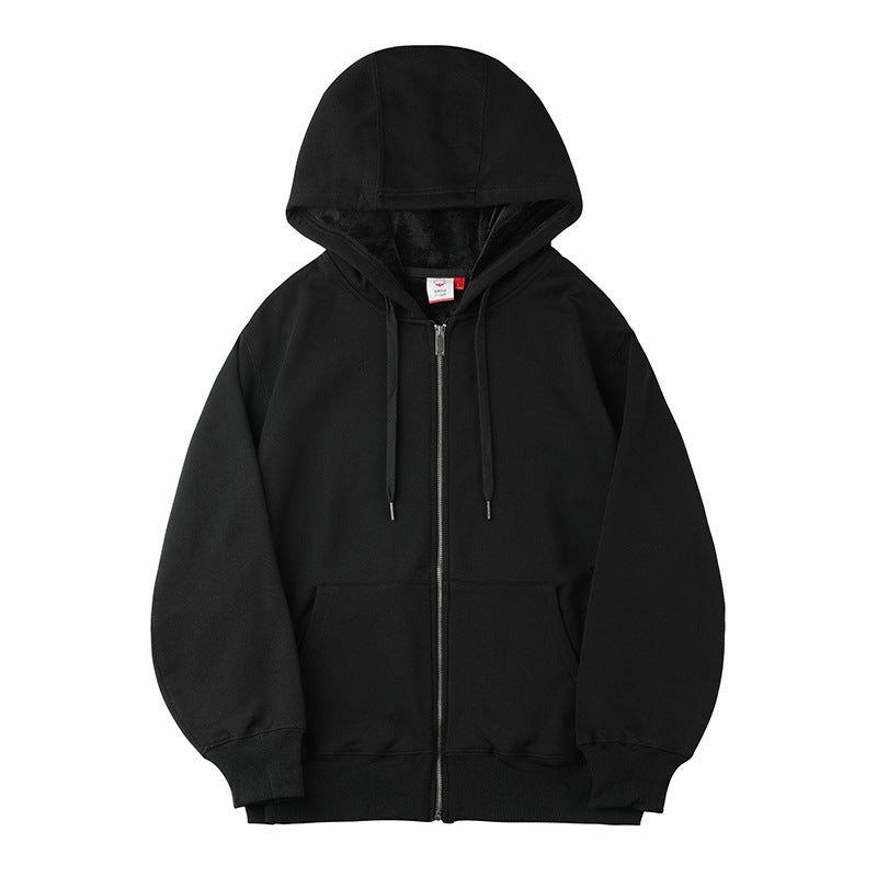 Casual zip-up hoodie