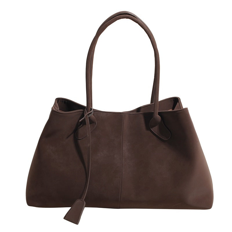 Retro Suede Tote Bag for Women