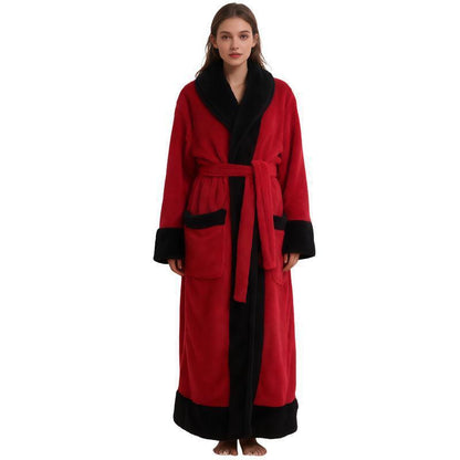 Flannel bathrobe