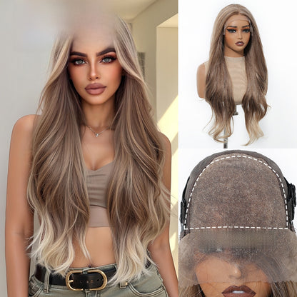 Lace Front Wig Japanese Silk Long Curly Hair