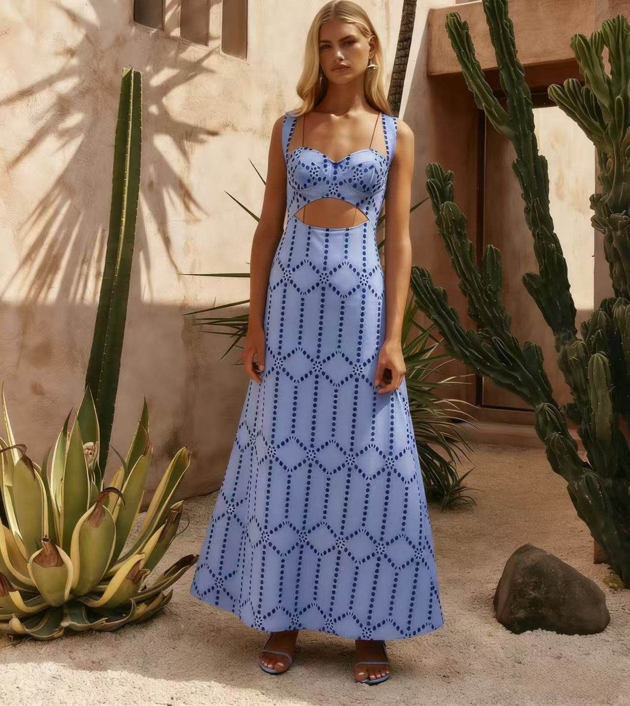 Bohemian Floral Print Tube Dress