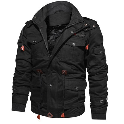 Mens Hooded Fleece Lined Jacket