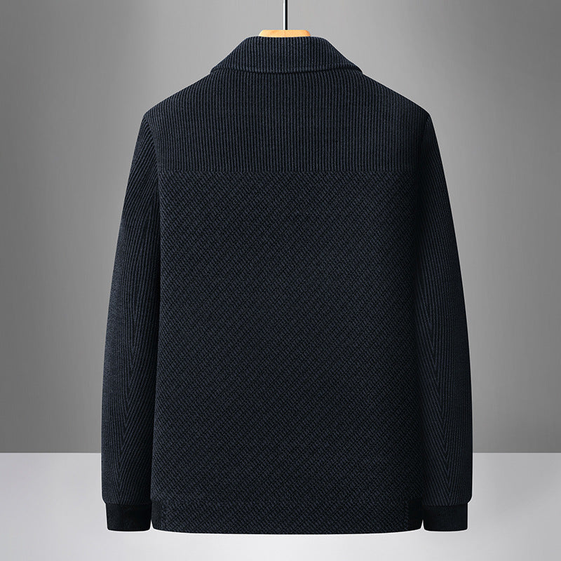 Men's chiffon thick-necked blazer
