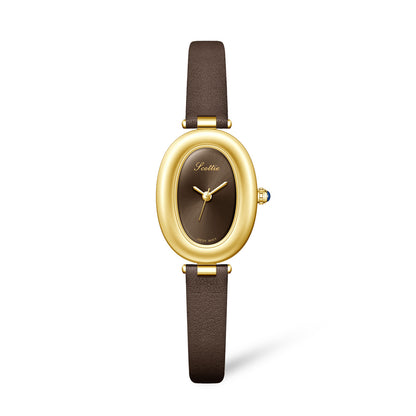 Oval Retro Quartz Watch for Women