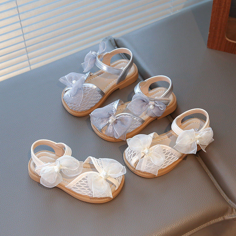 Girls Bow Sandals Soft Sole
