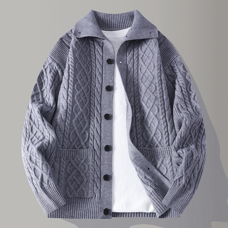 Mens Casual Cardigan Sweater