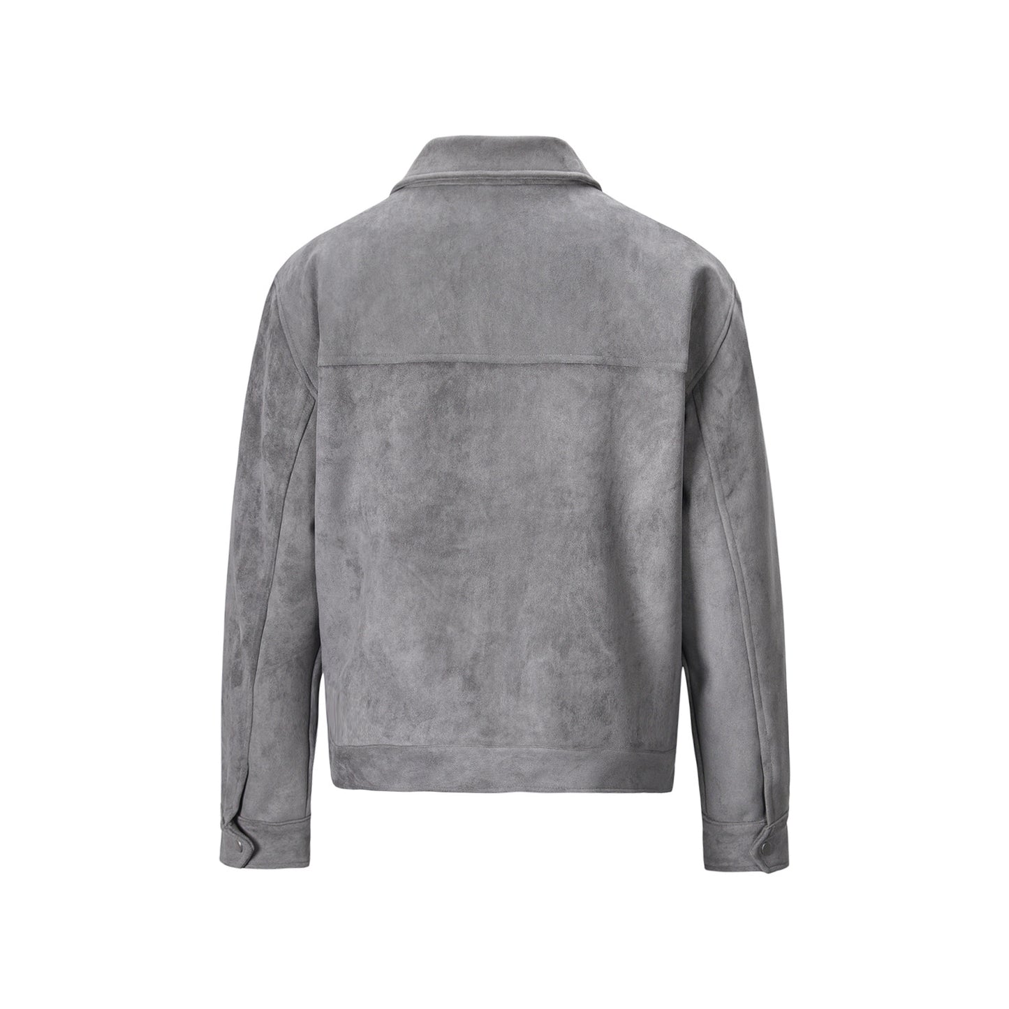 Mens Vintage Suede Lapel Casual Jacket