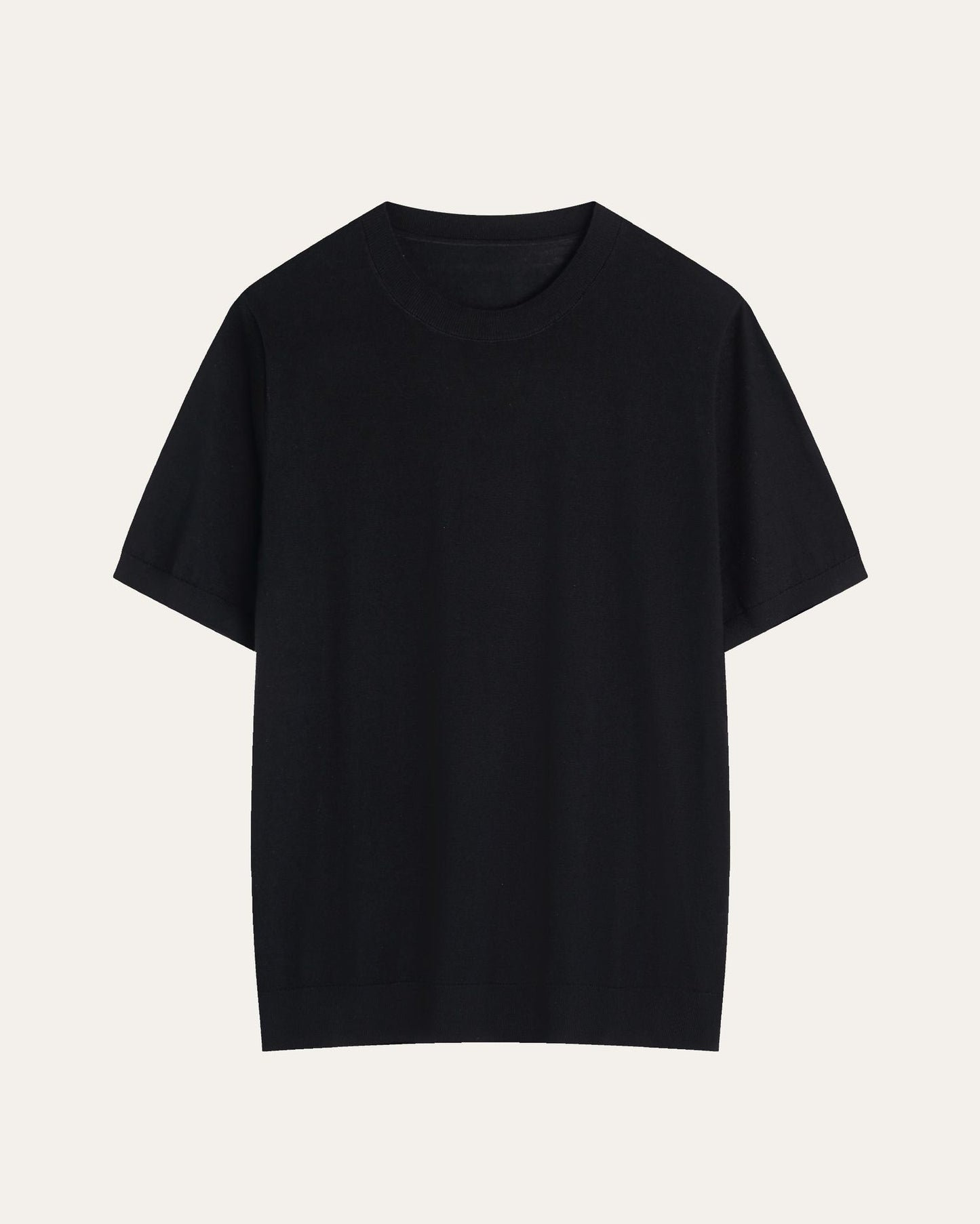Mens Classic Wool Short Sleeve Knitwear