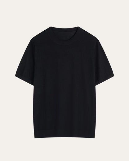 Mens Classic Wool Short Sleeve Knitwear