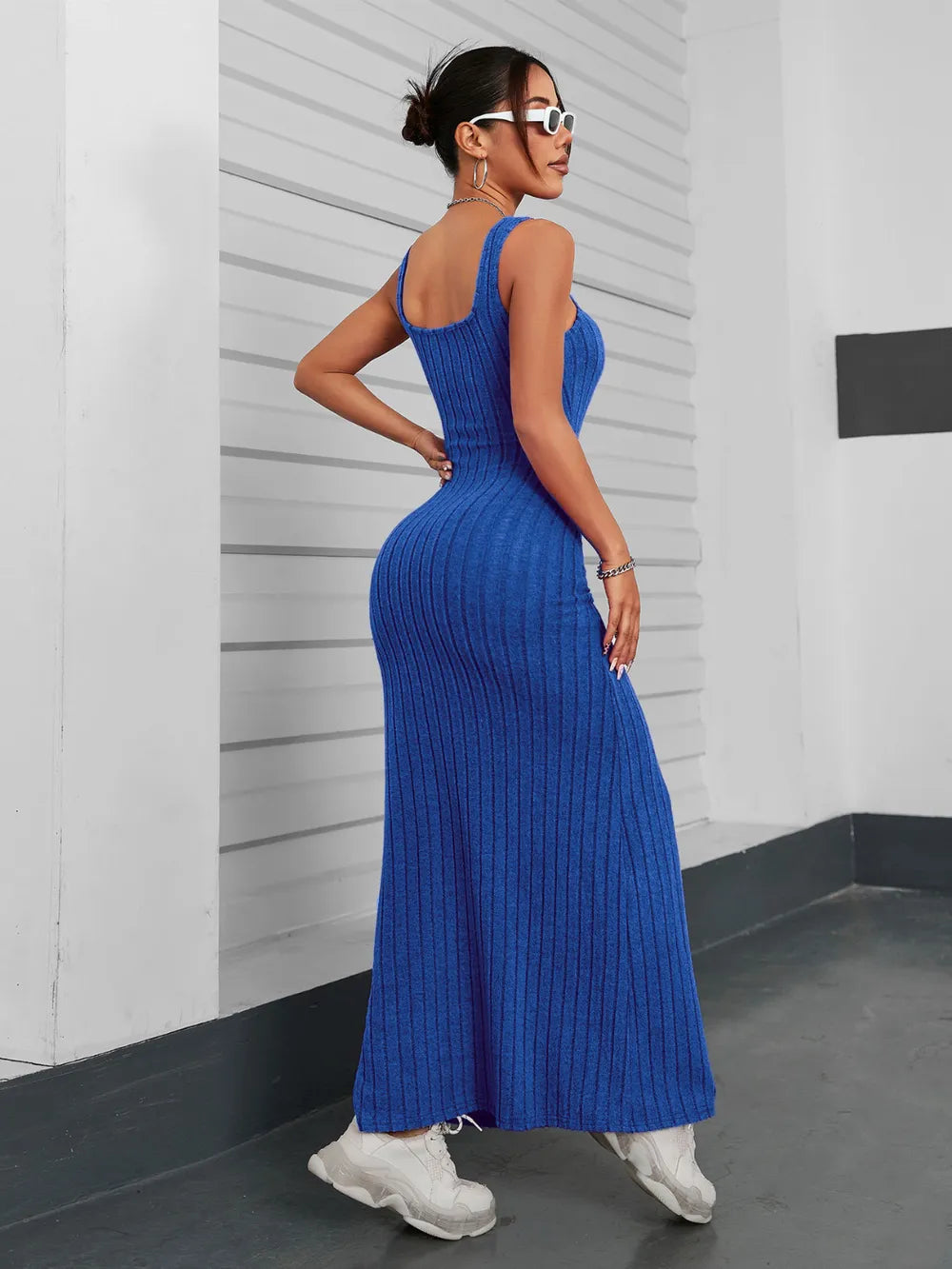 Ribbed Maxi Tank Dress