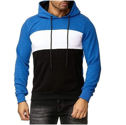Colorblock casual hoodie voor heren