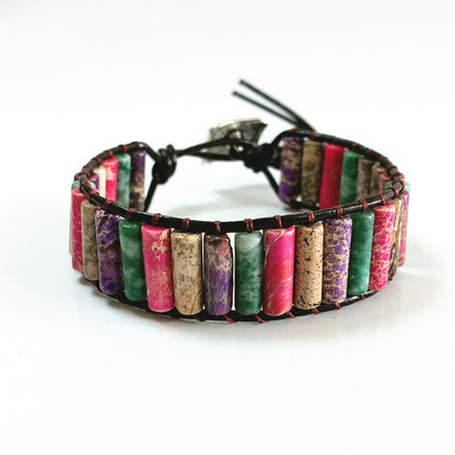 Bohemian stijl enkelvoudig geweven armband