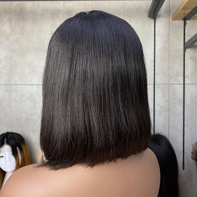 Synthetische bob lace wig steil haar