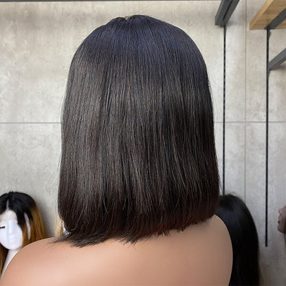Synthetische bob lace wig steil haar