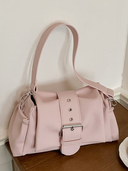 Solid-color single-shoulder underarm bag