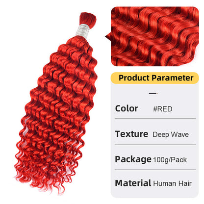 Deep Wave Real Hair Dreadlocks Braids