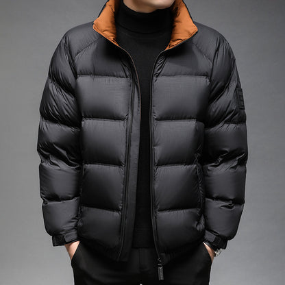 Heren casual puffer winterjas