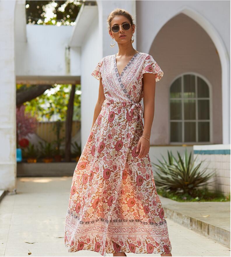 Bohemian 3D Print Sleeveless Dress