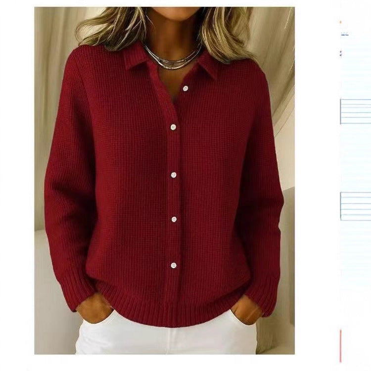 Button Front Knit Cardigan