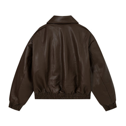 PU leather jacket
