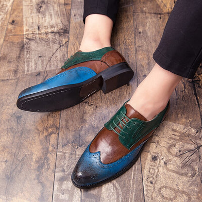 Men's Oxford Shoes Pointed Business Snake Shoes For Men Tassel Loafers Rubber Bottom Outdoor Flat Shoes Men Wedding Shoes
