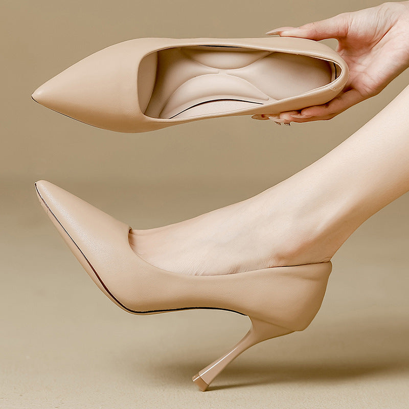 Women's Sheepskin Stiletto High Heels
