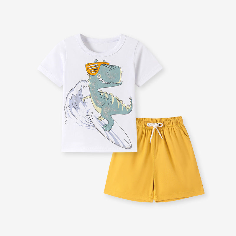 Kids' Outfit Set Summer Cartoon Children's Clothing Style Kids' Set