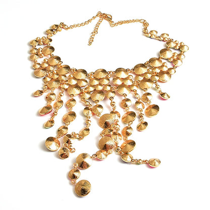 Statement high-end handgemaakte luxe ketting met strass-steentjes
