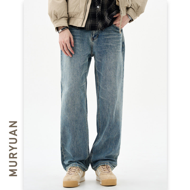 Men's Cleanfit Trendy Light Blue Jeans